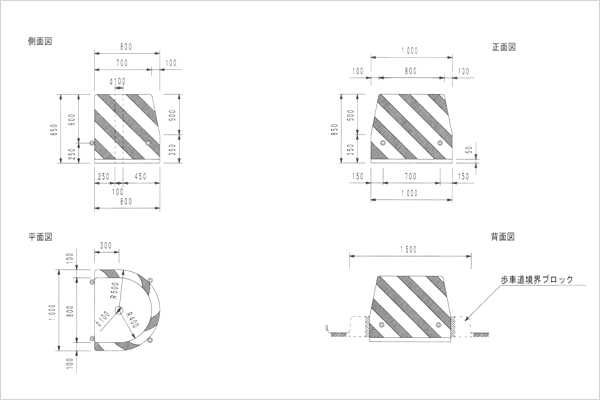 先端2号 布設図・寸法